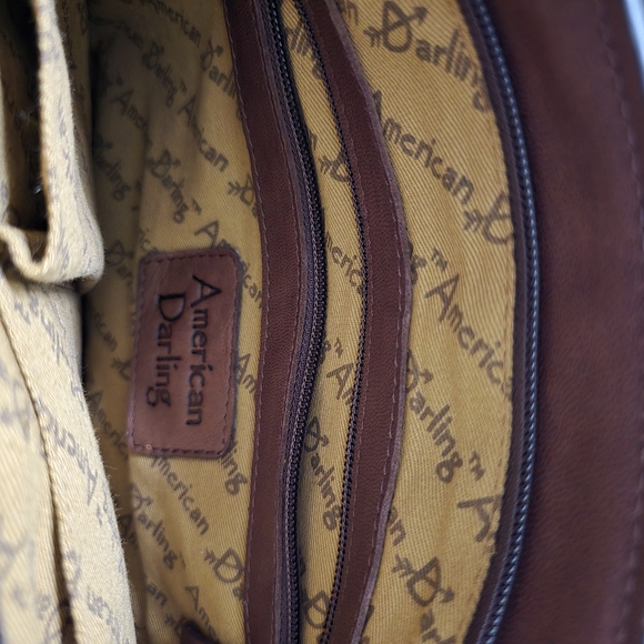 American Darling Turquoise and Brown Aztec Shoulder Bag - Picture 4 of 4